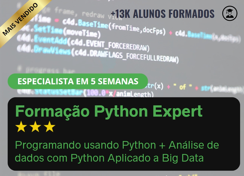 Formao Python Expert (Programando usando Python + Anlise de dados com Python Aplicado a Big Data)